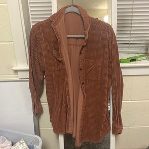 Rust Cordaroy cardigan